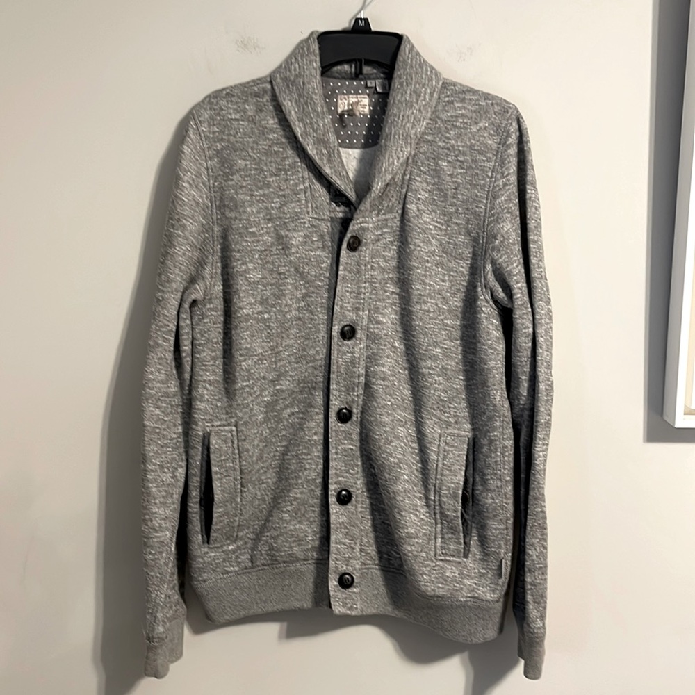 Ted baker vintage grey cardigan sweatshirt layering piece